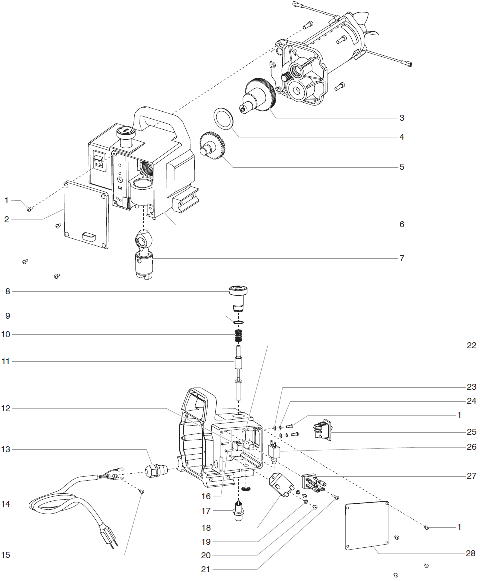 RentSpray 450 Gear Box Assembly